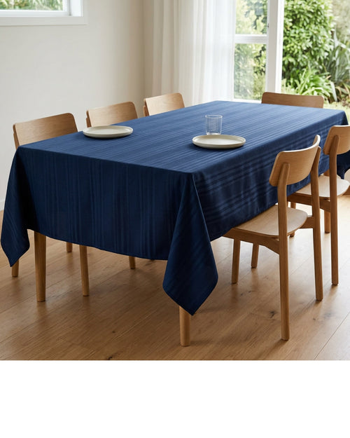 Vdgvd Rectangular Polyester Dobby Tablecloth Midnight 60 by 104 Inch - Lifestyle view