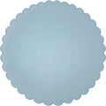 Vdgvd Round Ramie Cotton Tablecloth Mist Blue 72 Inch - Product view
